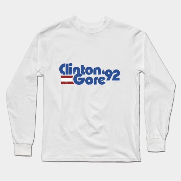 Clinton Gore 1992 Long Sleeve T-Shirt by bubbsnugg